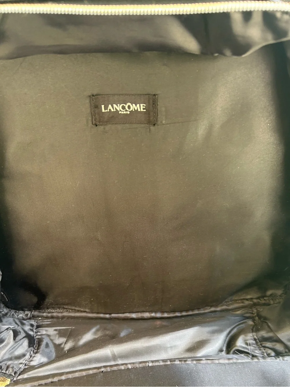 Lancôme Black Cosmetic Travel/Train Case bag
